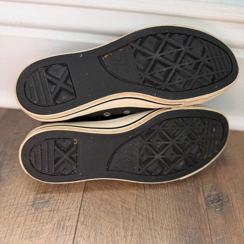 Converse Chuck Taylor All Star Leather Hi Top Black Unisex M7‎ W9